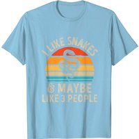 I Like Snakes and Maybe 3 People T-Shirt for Men