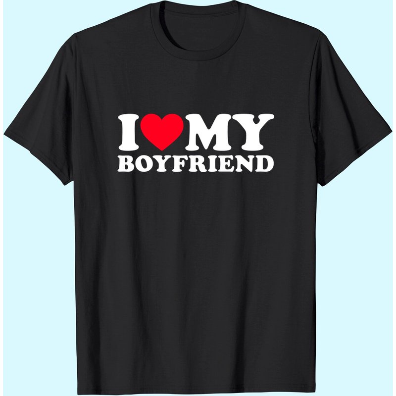 T-shirt J'aime mon copain pour hommes — T-shirts pour hommes