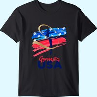 Gymnastics USA Support The Team Men's T-Shirt — Mens T Shirts
