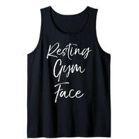 T-shirt à message pour hommes Resting Gym Face
