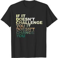 T-Shirt Motivational Challenge Yourself pour Hommes