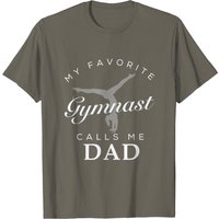 T-Shirt pour Hommes Gymnastique Papa et Fille