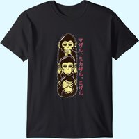 T-shirt Trois Singes Sages Voir, Entendre, Ne Pas Parler pour Hommes