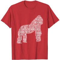 T-shirt pour hommes Save The Gorillas - Noir — T-shirts pour hommes