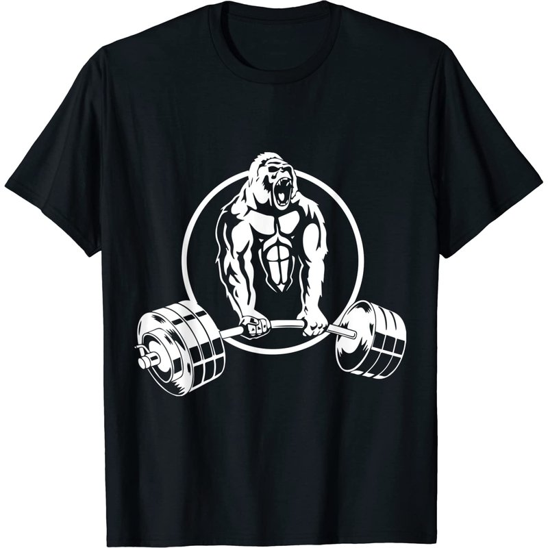 Gorilla Strength Weight Lifter Gym T-Shirt for Men — Mens T Shirts