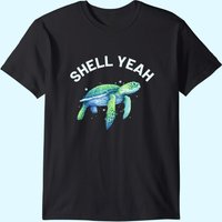 T-shirt pour hommes Shell Yeah - Tortue et Tortue de Mer Mignonne