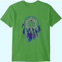 Colorful Dreamcatcher Feathers Tribal T-Shirt for Men — Mens T Shirts