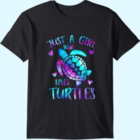 Juste une fille qui aime les tortues T-shirt Galaxy Space pour hommes — T-shirts pour hommes