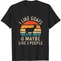 T-shirt I Like Goats And Maybe Like 3 People pour hommes — T-shirts pour hommes