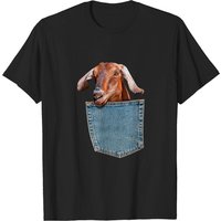 Goat Pocket Baby Goat T-Shirt for Men in Black — Mens T Shirts