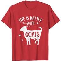 Cadeau pour Amateur de Chèvres 'La Vie est Meilleure Avec des Chèvres' T-Shirt pour Hommes — T-shirts pour hommes