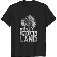 Indian Pride Its All Indian Land Headdress T-Shirt for Men