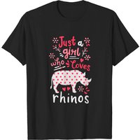 Rhinocéros Juste Une Fille Qui Aime Les Rhinocéros T-Shirt Pour Hommes — T-shirts pour hommes