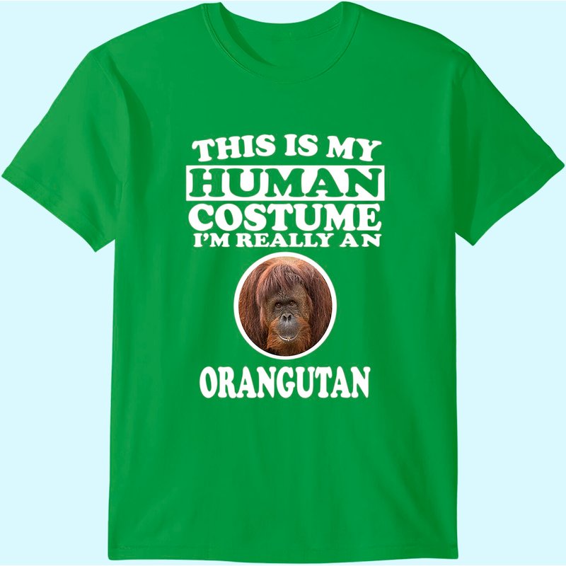 T-shirt Je Suis Un Orang-outan Déguisé en Humain pour Hommes — T-shirts pour hommes