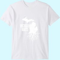 T-shirt pour hommes avec carte de l'État du Michigan — T-shirts pour hommes