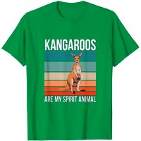 Kangaroos Are My Spirit Animal Roo Wallaby T-shirt for Men
