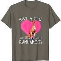 Juste une fille qui aime les kangourous T-shirt pour hommes — T-shirts pour hommes