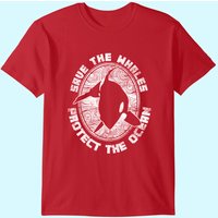 T-shirt Orca Save The Whales Protégez l'Océan pour Hommes — T-shirts pour hommes