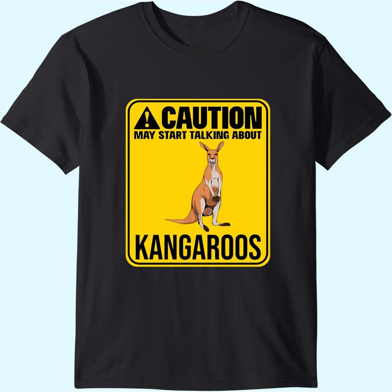 T-shirt May Start Talking About Kangaroos Roo Wallaby pour hommes — T-shirts pour hommes