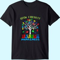 T-shirt pour hommes Arbre de Gentillesse Pièces de Puzzle Autisme — T-shirts pour hommes