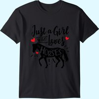 Juste une fille qui aime les chevaux T-shirt pour hommes — T-shirts pour hommes