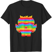 T-shirt Pop It Fidget Owl Lover pour hommes - Noir — T-shirts pour hommes