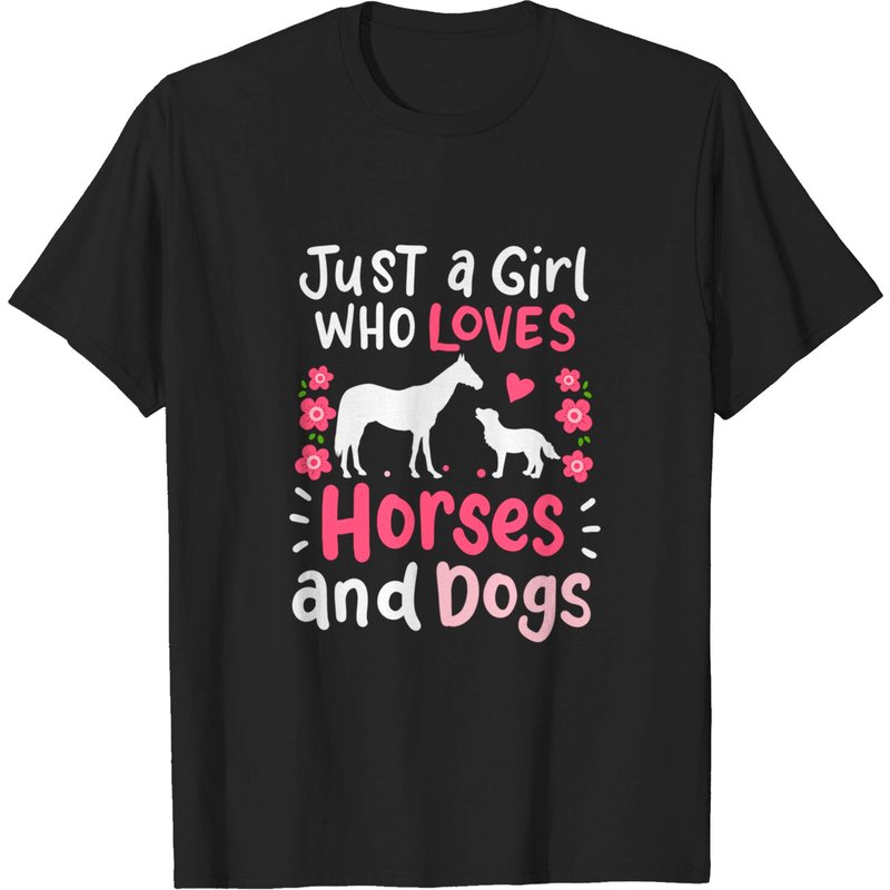 Juste une fille qui aime les chevaux T-shirt pour hommes — T-shirts pour hommes