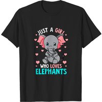 Just A Girl Who Loves Elephants Men's T-Shirt — Mens T Shirts