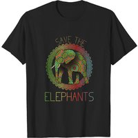 Save The Elephants Animal Rights Activist T-Shirt for Men — Mens T Shirts