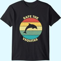 Save The Vaquitas Men's T-Shirt in Black — Mens T Shirts