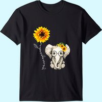 T-Shirt Homme You Are My Sunshine Hippie Sunflower Elephant