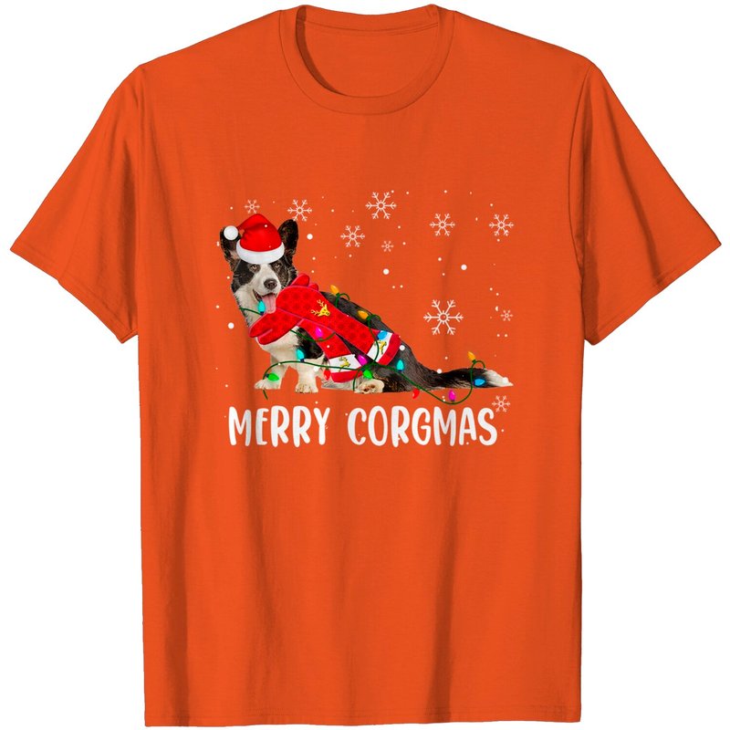 T-shirt pour hommes Corgi Cardigan en noir — T-shirts pour hommes