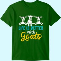 Life Is Better With Goats Men's T-Shirt — Mens T Shirts