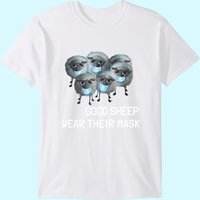Sweet Sheep T-shirt Homme Good Sheep Wear Their Mask — T-shirts pour hommes