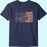 T-shirt American Patriot Raise Lions Not Sheep pour hommes — T-shirts pour hommes
