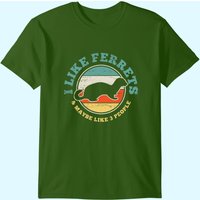 T-shirt Vintage Ferret pour hommes - Noir — T-shirts pour hommes