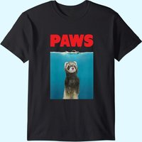 T-shirt Paws Ferret pour hommes - Noir — T-shirts pour hommes