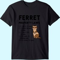 T-shirt Ferret Property Laws Five Statements pour hommes