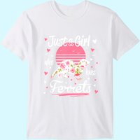 T-Shirt Ferret Design Just A Girl Who Loves Ferrets pour hommes — T-shirts pour hommes