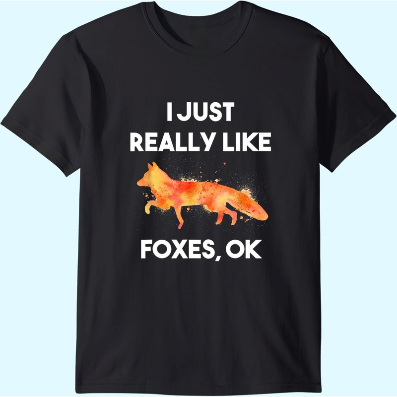 T-shirt pour hommes I Just Really Like Foxes Ok