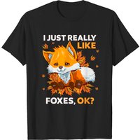 T-shirt J'aime Vraiment les Renards pour Hommes
