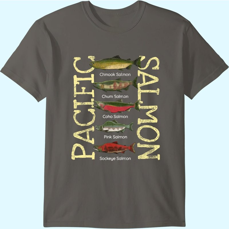 T-shirt Pacific Salmon Fishing pour hommes — T-shirts pour hommes