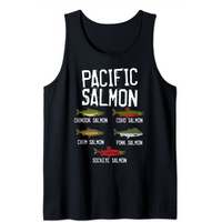 Débardeur de pêcheur au saumon du Pacifique pour hommes — T-shirts pour hommes