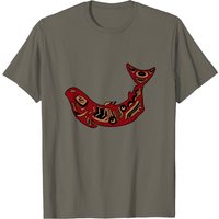 T-shirt pour hommes Totem de saumon indien d'Amérique — T-shirts pour hommes