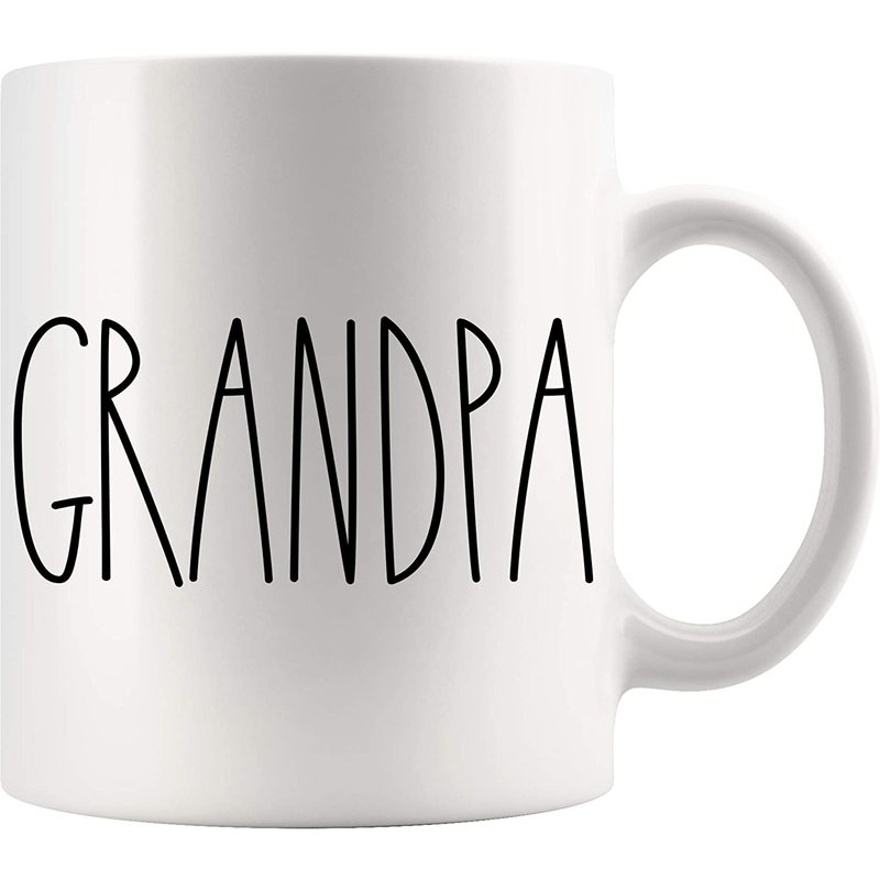 Grandpa Rae Dunn Style Coffee Cup for Mother's Day/Father's Day — Mugs & Tumblers