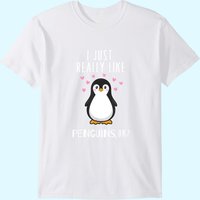 T-shirt I Just Really Like Penguins pour hommes — T-shirts pour hommes