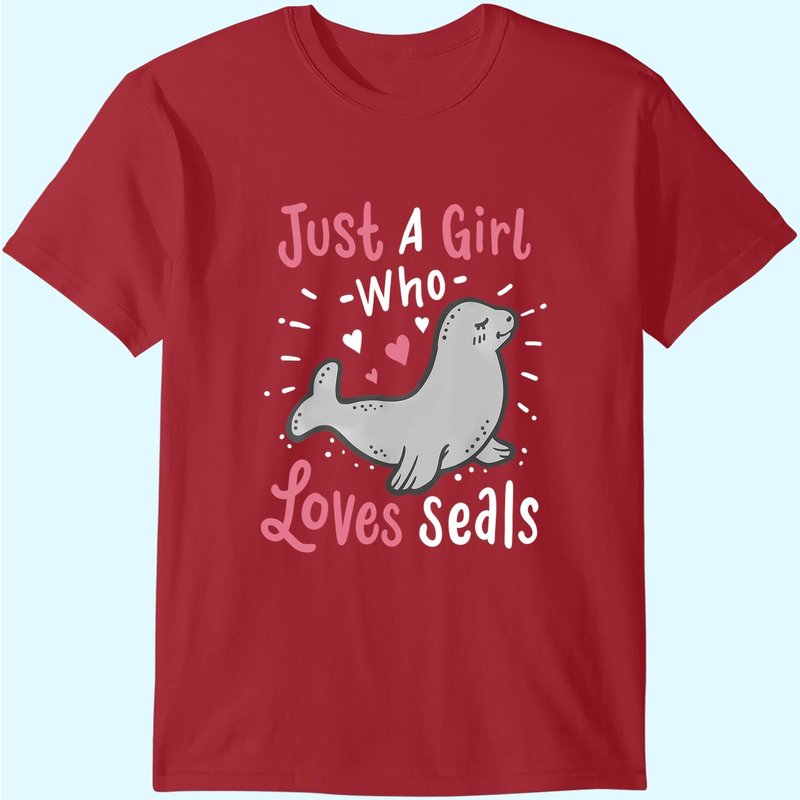 Seals Just A Girl Who Loves Seals T-Shirt for Men