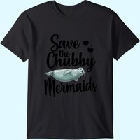 Save The Chubby Mermaids Men's Ocean Animal T-Shirt