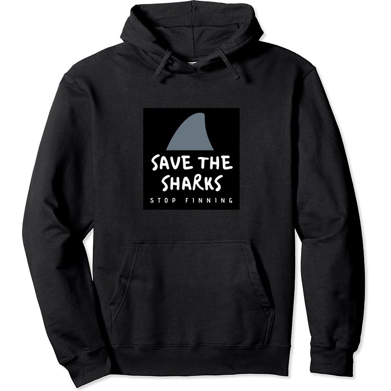 Hoodie Conservation Save Sharks Stop Finning — Sweats à capuche pour hommes