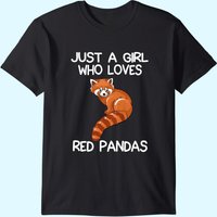 Juste une fille qui aime les pandas rouges - T-shirt pour hommes — T-shirts pour hommes